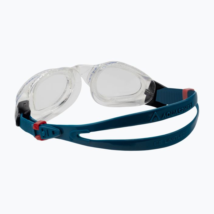 Aquasphere Kaiman clear/petrol/clear swimming goggles EP3000098LC 4