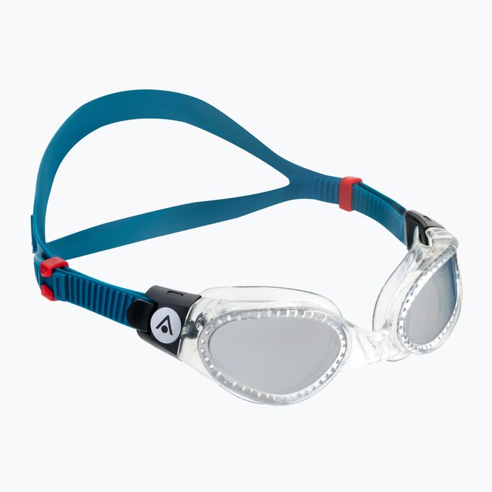 Aquasphere Kaiman clear/petrol/mirror silver swim goggles EP3000098LMS