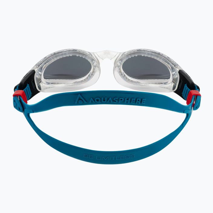 Aquasphere Kaiman clear/petrol/mirror silver swim goggles EP3000098LMS 5