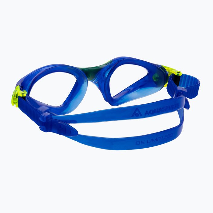 Aquasphere Kayenne blue/yellow/clear children's swimming goggles EP3014007LC 4