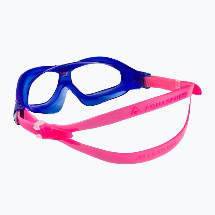 Aquasphere Seal Kid 2 blue/pink/clear children's swimming mask MS5064002LC 4