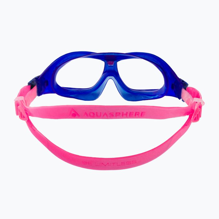Aquasphere Seal Kid 2 blue/pink/clear children's swimming mask MS5064002LC 5