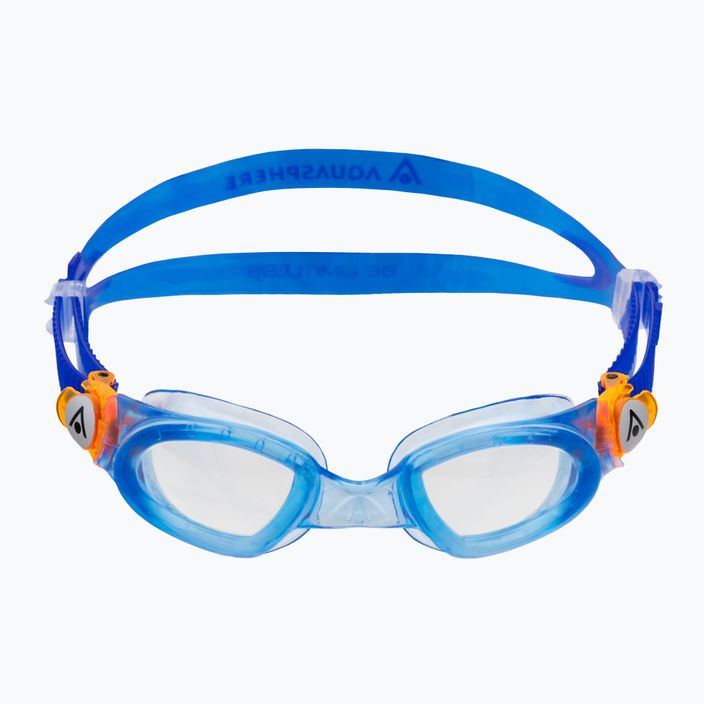 Aquasphere children's swimming goggles Moby blue/orange/clear EP3094008LC 2