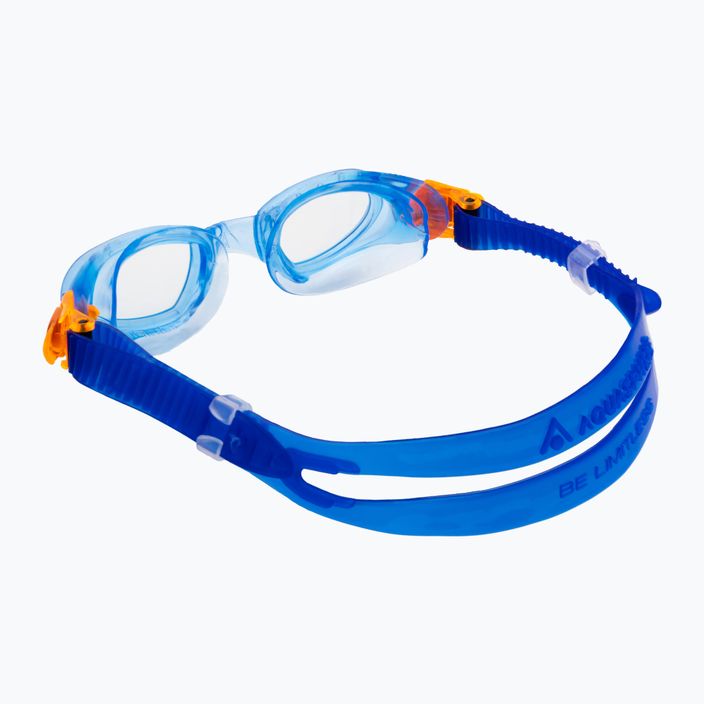 Aquasphere children's swimming goggles Moby blue/orange/clear EP3094008LC 4