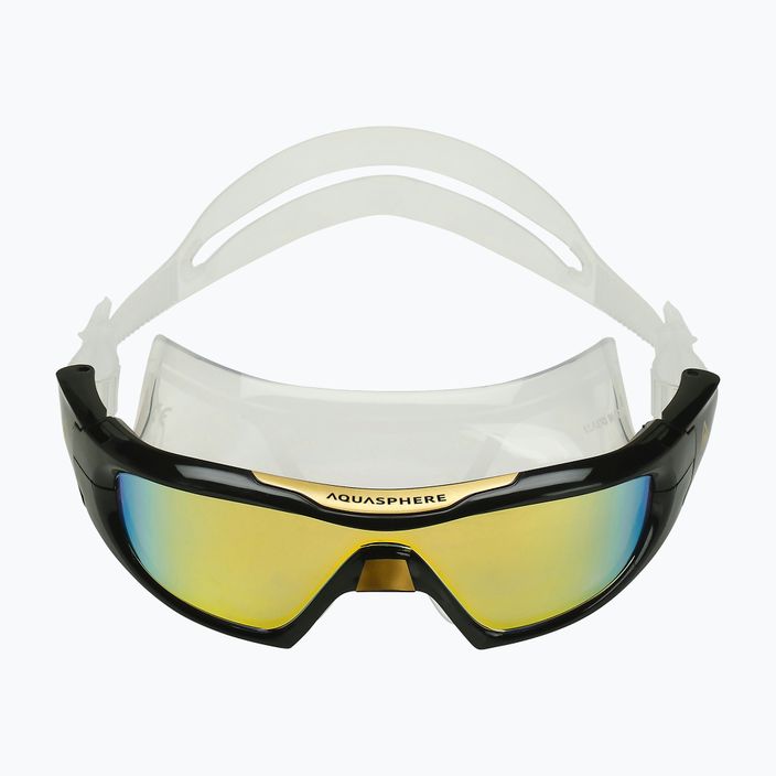 Aquasphere Vista Pro transparent/gold titanium/mirror gold swimming mask MS5040101LMG 2