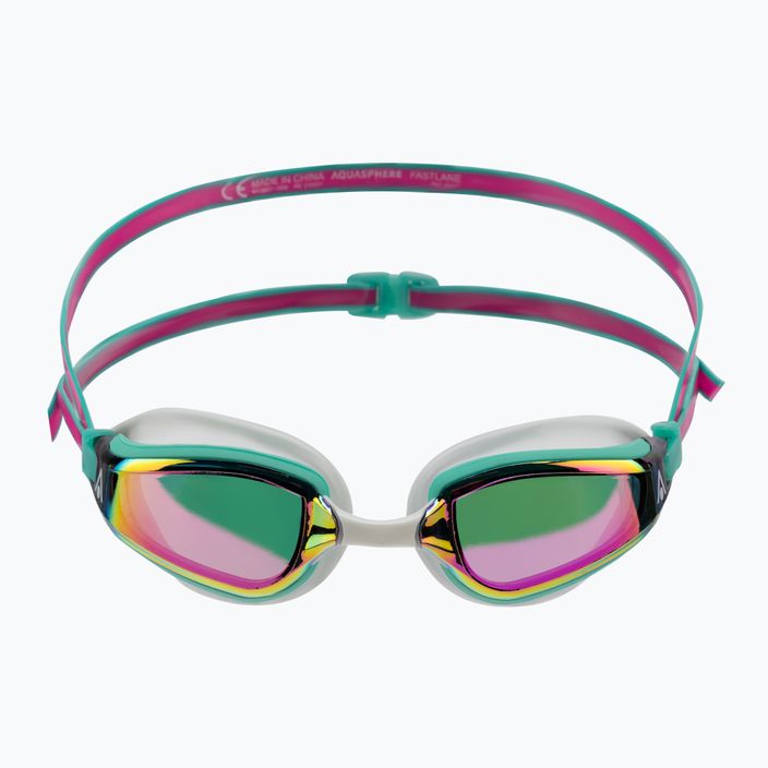 Aquasphere Fastlane pink/turquoise/mirror pink swimming goggles EP2990243LMP 2