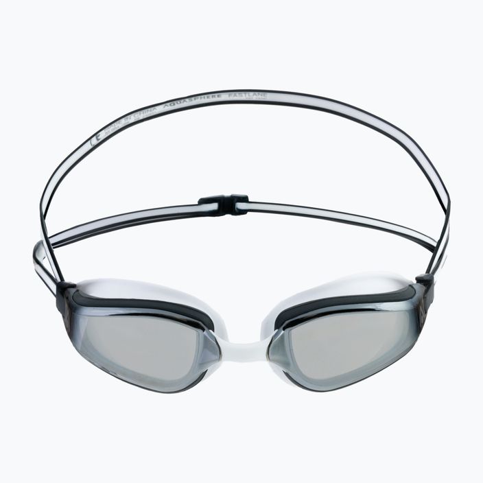 Aquasphere Fastlane white/grey/mirror silver swimming goggles EP2990910LMS 2