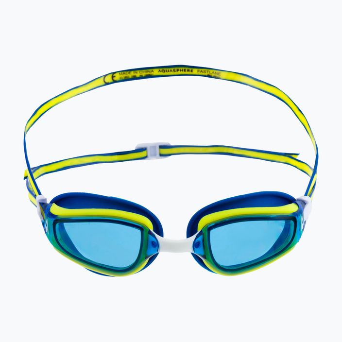 Aquasphere Fastlane blue/yellow/blue swimming goggles EP2994007LB 2