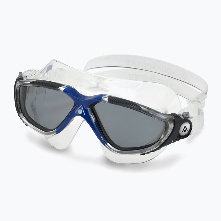 Aquasphere Vista transparent/dark gray/ mirror smoke swim mask MS5050012LD 6