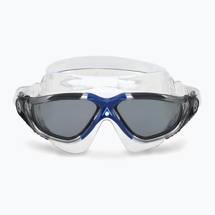 Aquasphere Vista transparent/dark gray/ mirror smoke swim mask MS5050012LD 7