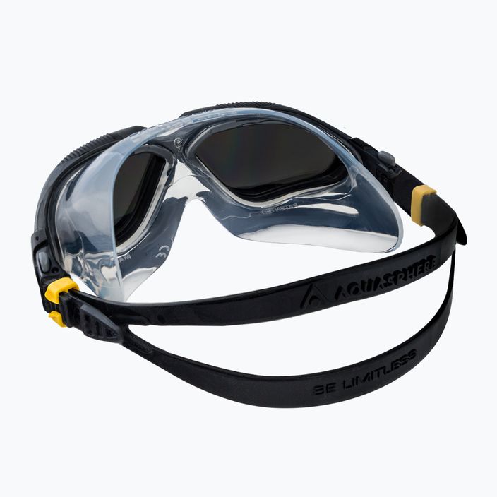 Aquasphere Vista dark grey/black/mirror silver swim mask MS5051201LMS 4
