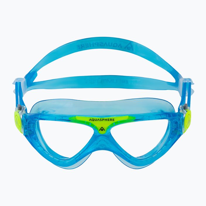 Aquasphere Vista children's swimming mask turquoise/yellow/clear MS5084307LC 2