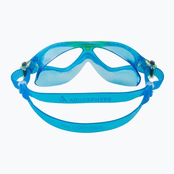 Aquasphere Vista children's swimming mask turquoise/yellow/clear MS5084307LC 5