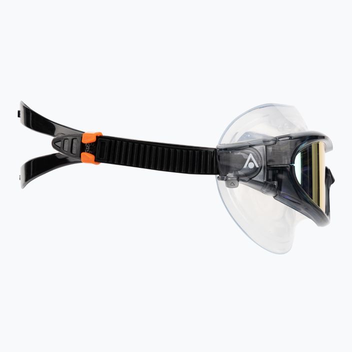 Aquasphere Vista Pro dark gray/black/mirror orange titanium swim mask MS5041201LMO 3