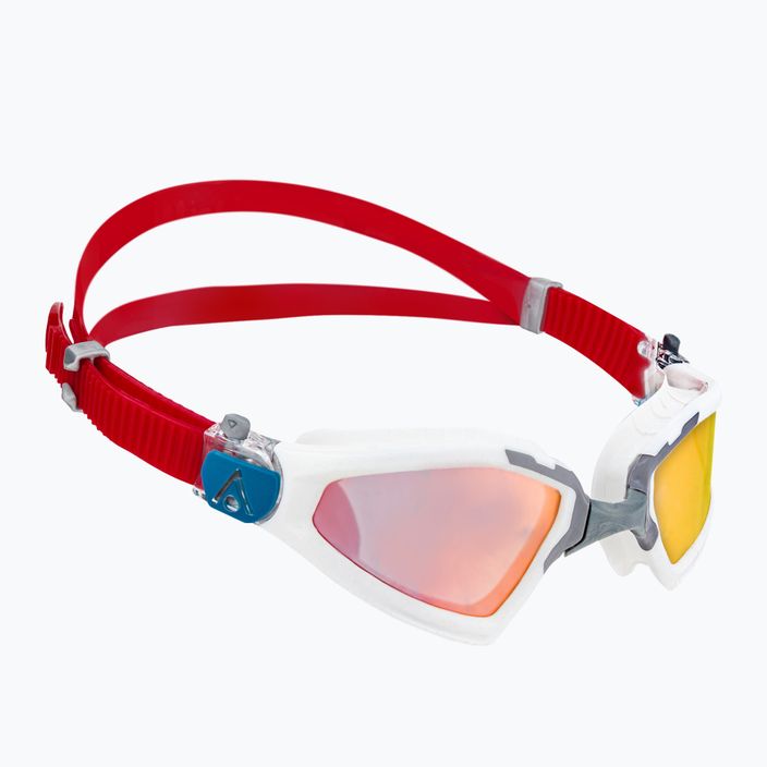 Aquasphere Kayenne Pro white/grey/mirror red swim goggles EP3040910LMR