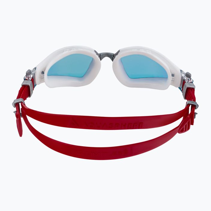 Aquasphere Kayenne Pro white/grey/mirror red swim goggles EP3040910LMR 5