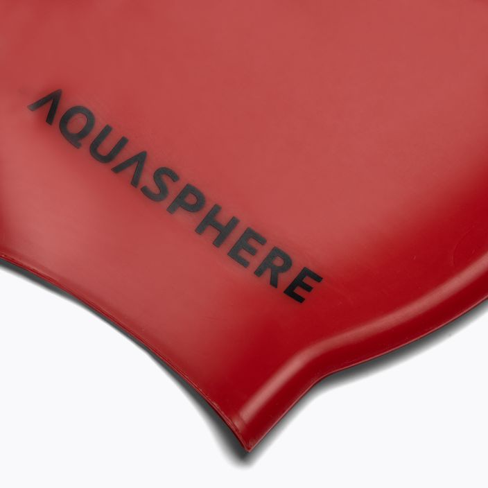 Aquasphere Plain Silicon swimming cap red SA212EU0601 2