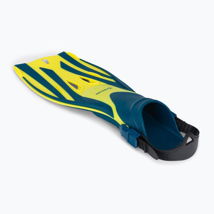 Aqualung Fizz yellow and navy blue snorkelling fins FA3619807 4