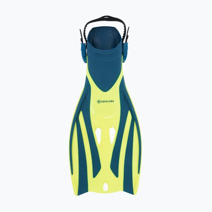 Aqualung Fizz yellow and navy blue snorkelling fins FA3619807 5