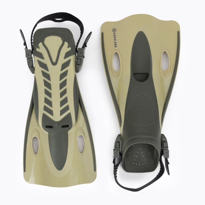 Aqualung Twister brown and green diving fins FA3649896SM 2