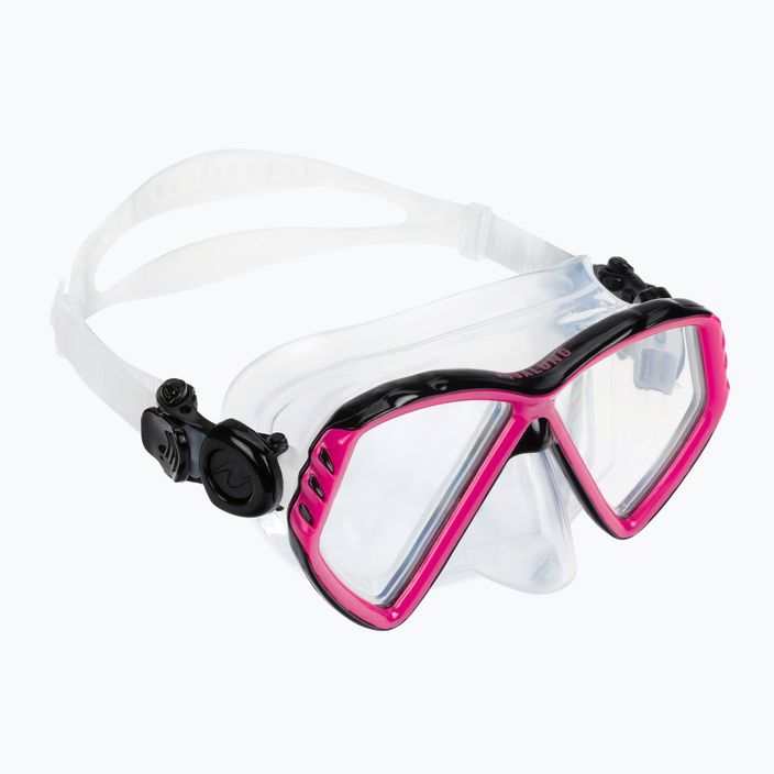 Aqualung Cub Combo children's snorkel kit black/pink SC3990002 2
