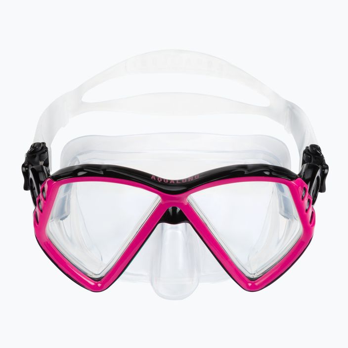 Aqualung Cub Combo children's snorkel kit black/pink SC3990002 3