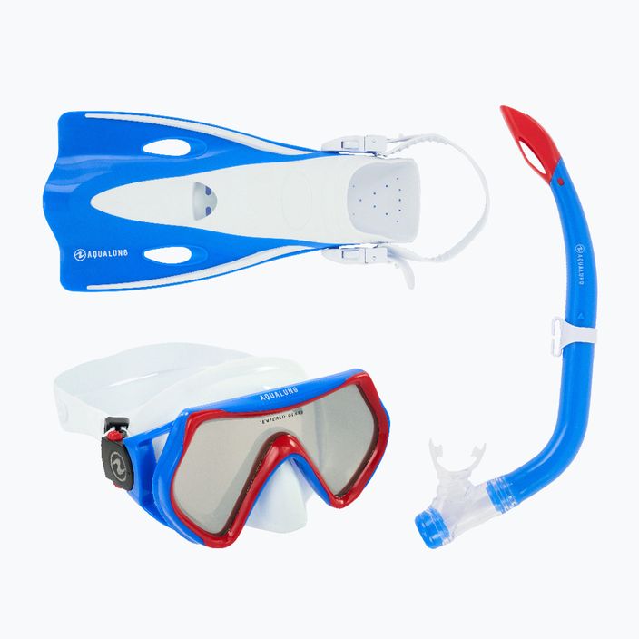 Aqualung Hero children's snorkel kit white and blue SV1160940 14