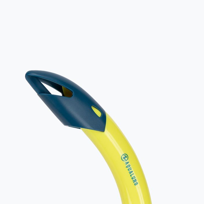 Aqualung Pike yellow/petrol snorkel 2