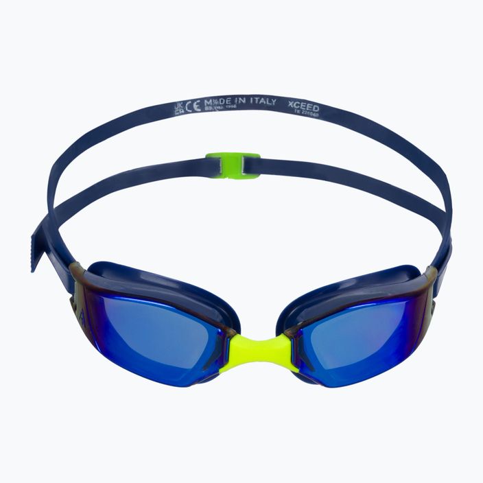 Aquasphere Xceed swim goggles navy blue/navy blue/mirror blue EP3030404LMB 2