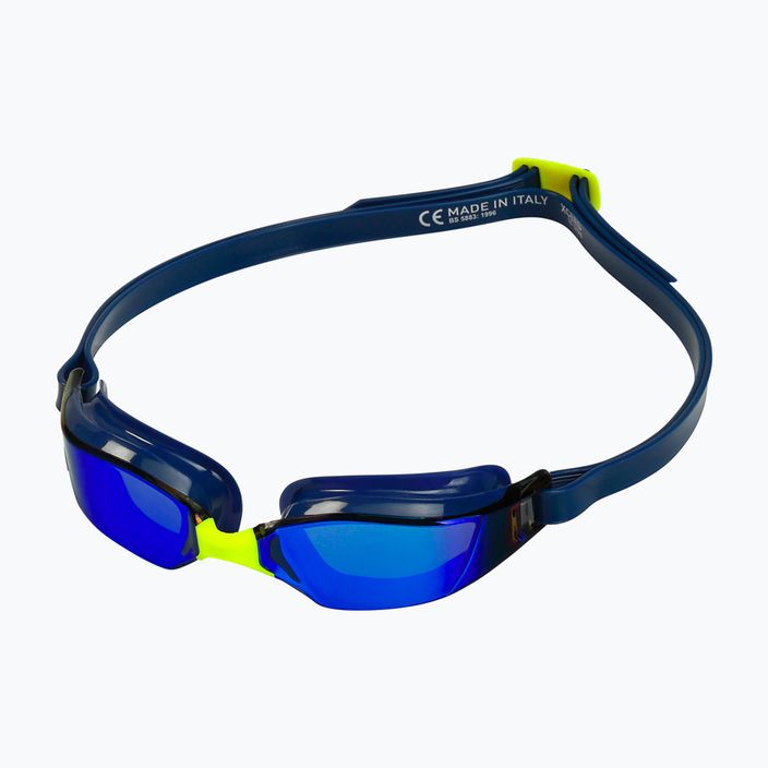 Aquasphere Xceed swim goggles navy blue/navy blue/mirror blue EP3030404LMB 6