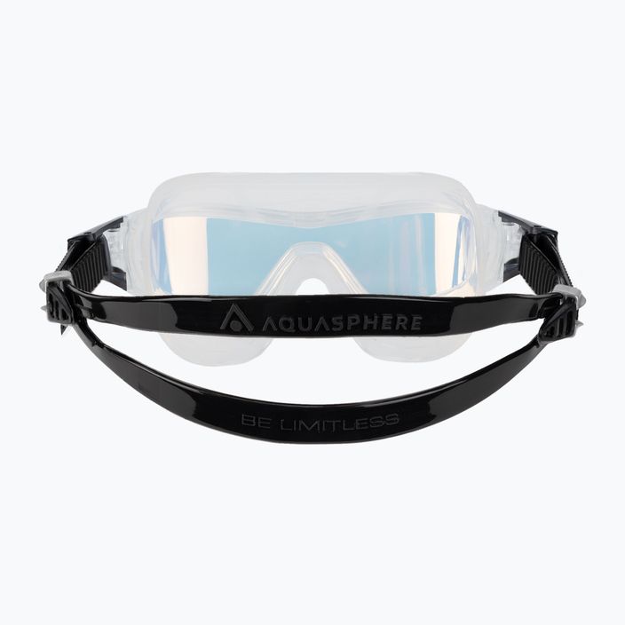 Aquasphere Vista Pro transparent/black/mirror iridescent swim mask MS5040001LMI 5