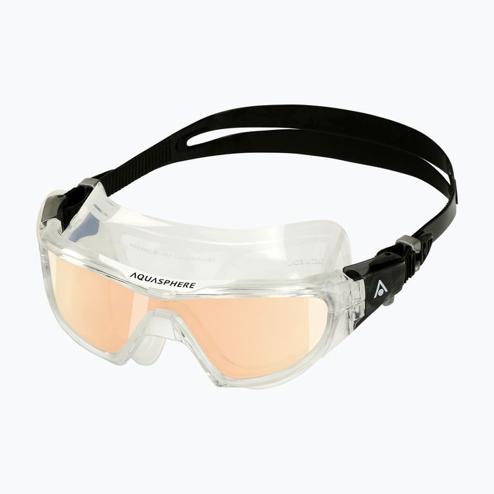 Aquasphere Vista Pro transparent/black/mirror iridescent swim mask MS5040001LMI 6