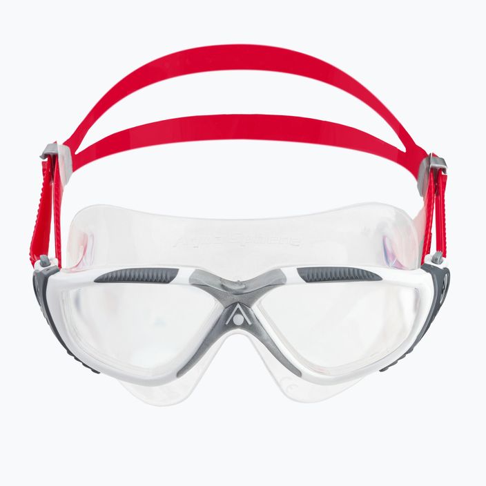 Aquasphere Vista white/red/mirrored iridescent swim mask MS5050906LMI 2