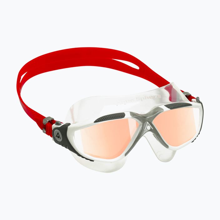 Aquasphere Vista white/red/mirrored iridescent swim mask MS5050906LMI 8