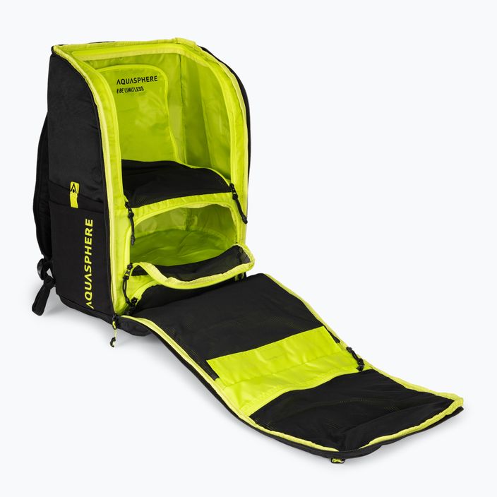 AquaSphere Transition 35 l black/bright yellow backpack 4