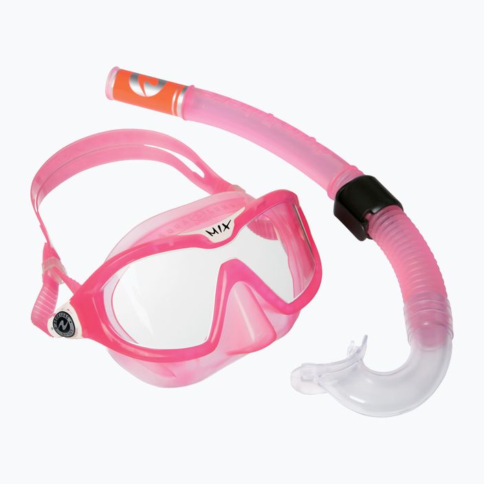 Aqualung Mix Combo children's snorkel kit pink SC4250209 10