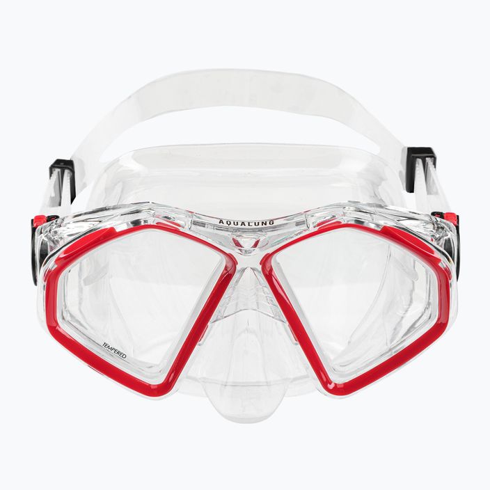 Aqualung Hawkeye transparent/red diving mask MS5570006 2