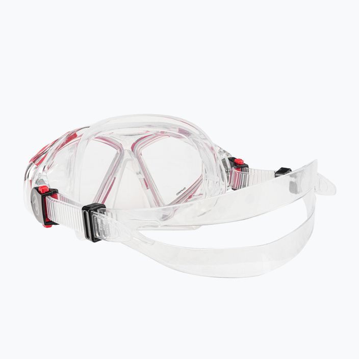 Aqualung Hawkeye transparent/red diving mask MS5570006 4