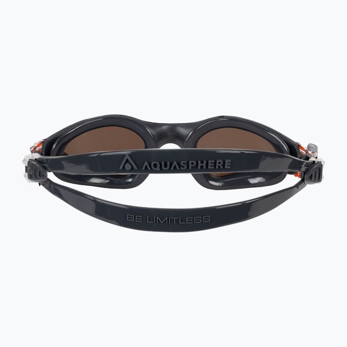 Aquasphere Kayenne grey/orange swimming goggles 5