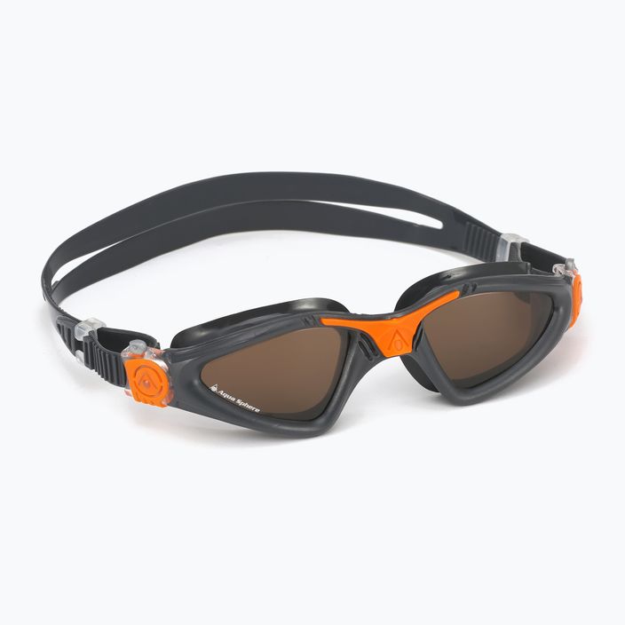 Aquasphere Kayenne grey/orange swimming goggles 6