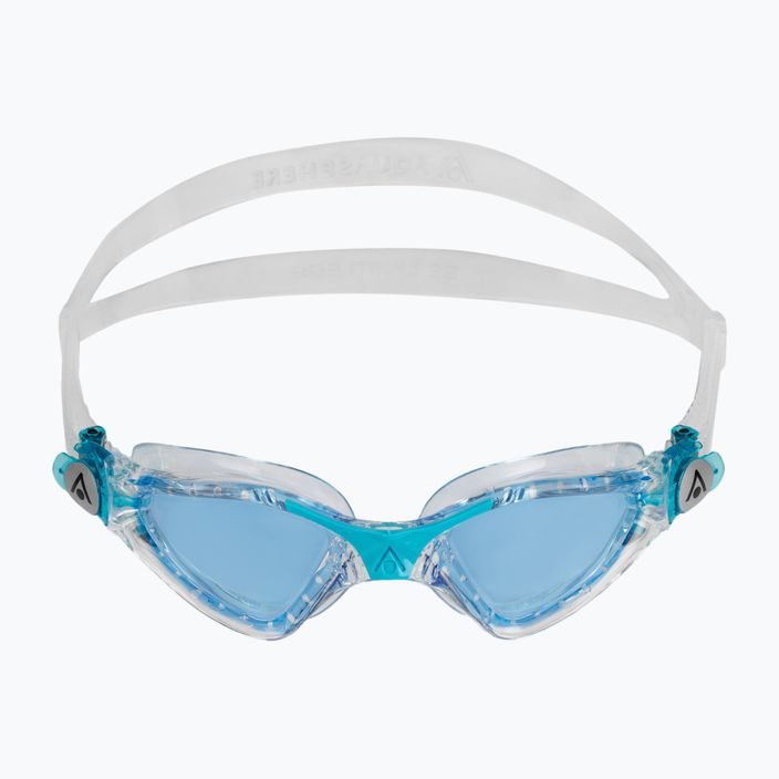 Aquasphere Kayenne transparent/turquoise children's swimming goggles EP3190043LB 2