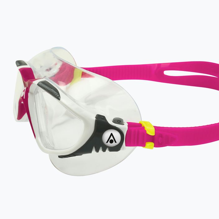 Aquasphere Vista white/raspberry/lenses clear swim mask 5