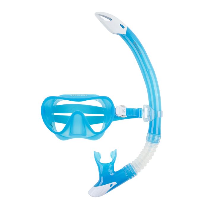 Aqualung Combo Nabul snorkel mask + snorkel blue/white kit 2