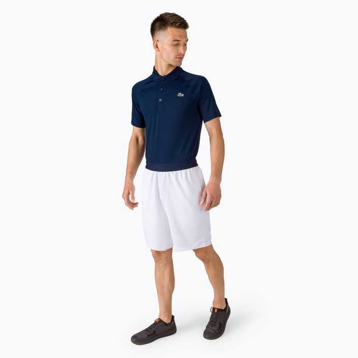 Lacoste men's tennis shorts white GH1044 2