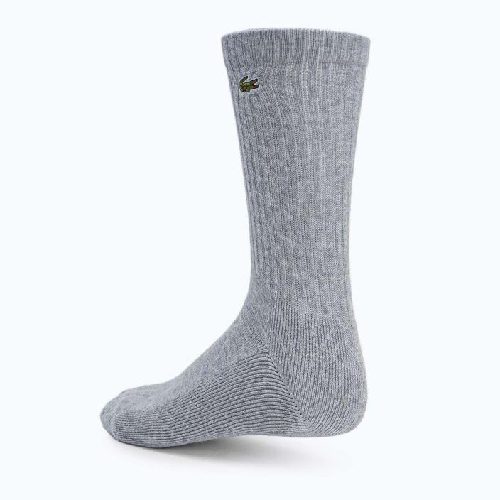Lacoste men's tennis socks 3 pairs black/grey/white RA4182 7