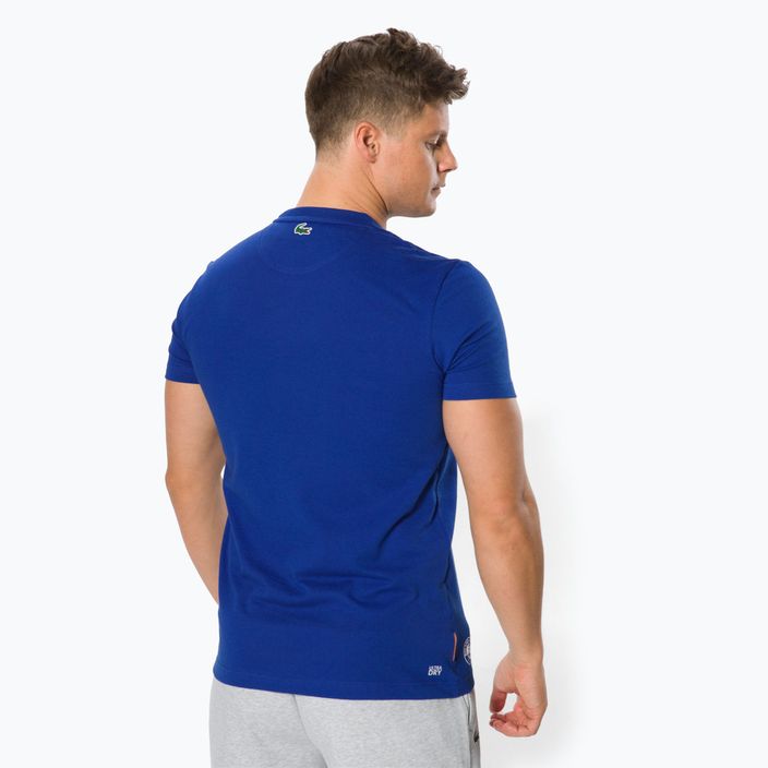 Lacoste men's tennis shirt blue TH0964 3