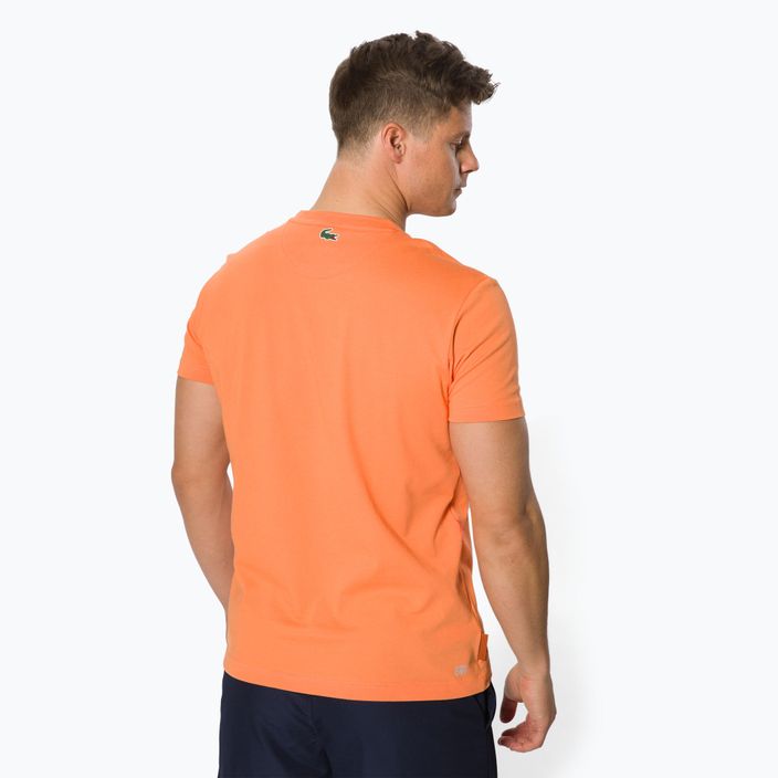 Lacoste Turtle Neck men's tennis shirt orange TH0964 3