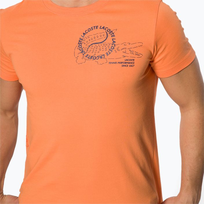Lacoste Turtle Neck men's tennis shirt orange TH0964 4