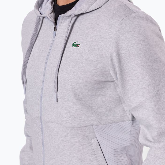 Lacoste men's tennis sweatshirt grey SH9676 4