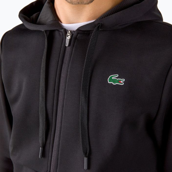 Lacoste men's tennis sweatshirt black SH9676 5